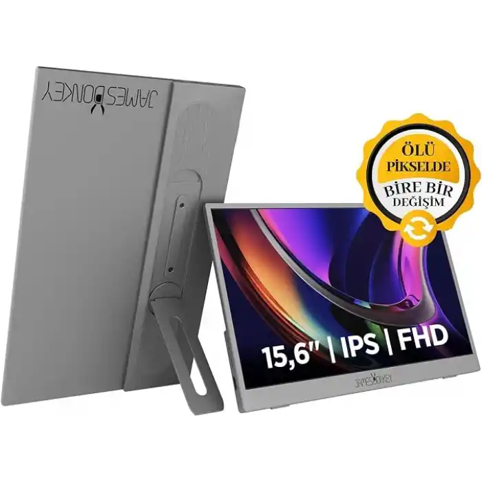 James Donkey JDP Air 15.6″ 60Hz IPS FHD Type C/HDMI Taşınabilir Monitör (Ölü Pikselde Anında Değişim)