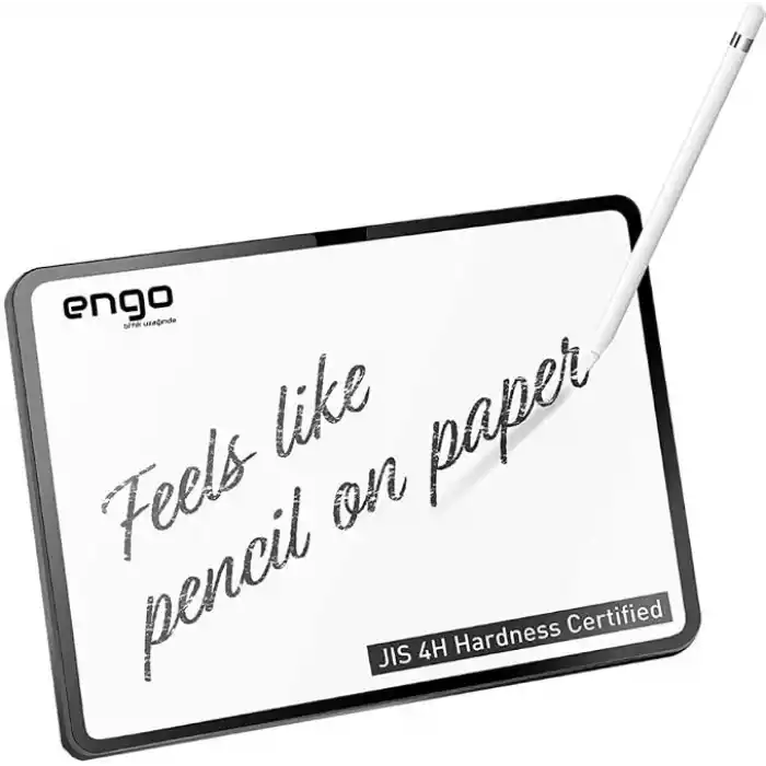 Engo Apple iPad Air 5. Nesil 10.9 İnç İle Uyumlu Paperfeel Ekran Koruyucu Kağıt Hissi Veren Dokulu Mat Yüzey, Pencil Kullanımı, Not Alma Ve Çizim İçin