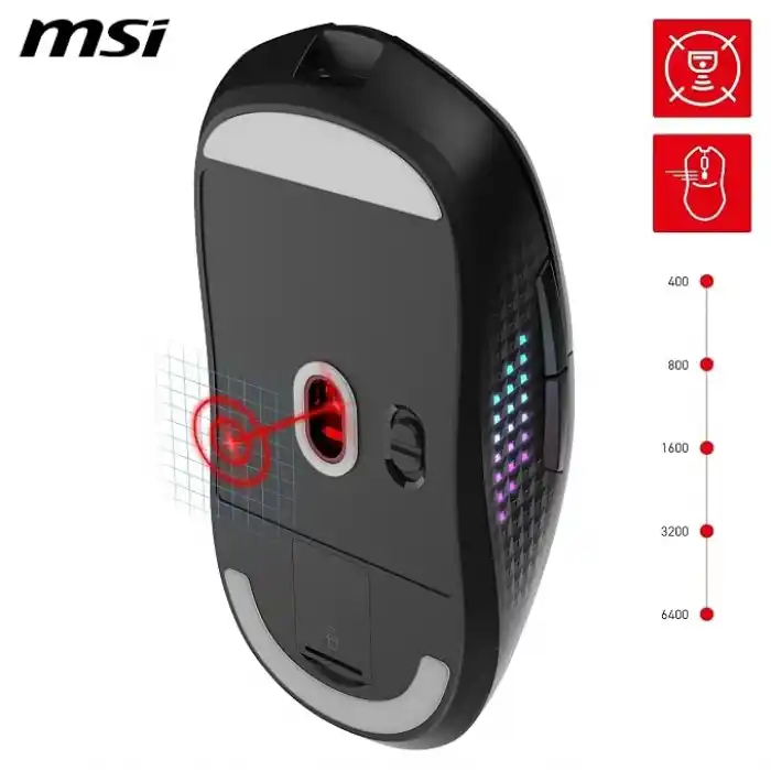 MSI VERSA 300 Elite Wireless Gaming (Oyuncu) Mouse