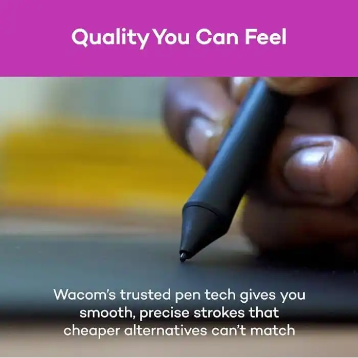Wacom Intuos CTL4100 çizim tableti Mac, PC, Chromebook ve Android için, küçük, yazılım dahil, siyah