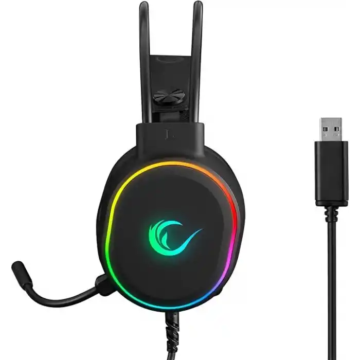 Rampage ROGUE Siyah USB RGB Ledli Gaming Esnek Mikrofonlu Oyuncu Kulaklık