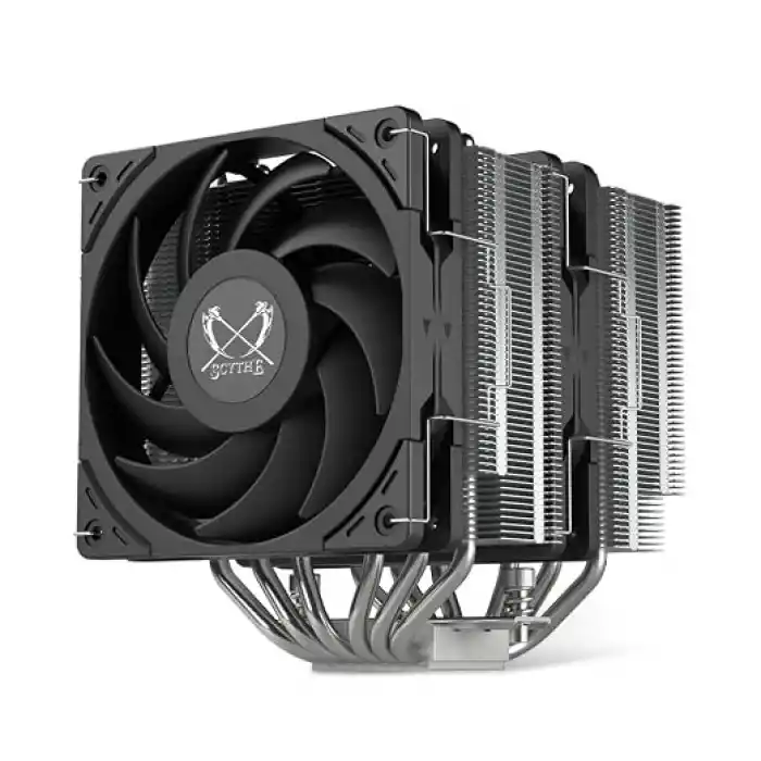 Scythe Magoroku Dual Tower Dual fan CPU Hava Soğutucu, Intel LGA1700, LGA1151, AMD AM5, AM4 Desteği, 120mm, SCMR-1000