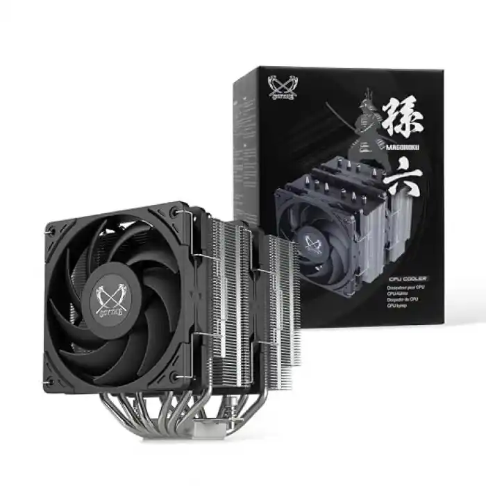 Scythe Magoroku Dual Tower Dual fan CPU Hava Soğutucu, Intel LGA1700, LGA1151, AMD AM5, AM4 Desteği, 120mm, SCMR-1000