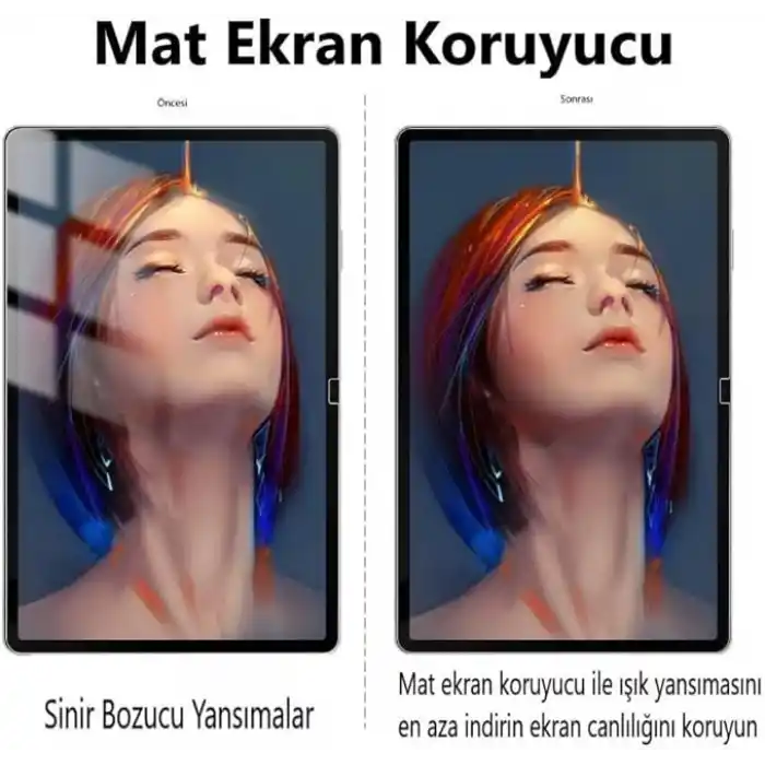 Engo Lenovo Idea Tab Pro 12.7 İnç İle Uyumlu Mat Ekran Koruyucu 9H Temperli Kırılmaz Esnek Nano Cam, Parmak İzi Bırakmayan Yansıma Ve Parlama Önleyici Koruma
