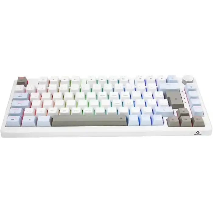 Gravion VEXOR RGB Mekanik Gaming Oyuncu Klavyesi 82 Tuş | 3 Mod (Bluetooth + 2.4G + Kablolu) | Huano Brown Kahverengi Switch Linear | 2000mAh Batarya | Anti-Ghosting Kompakt%75 Hot Swap