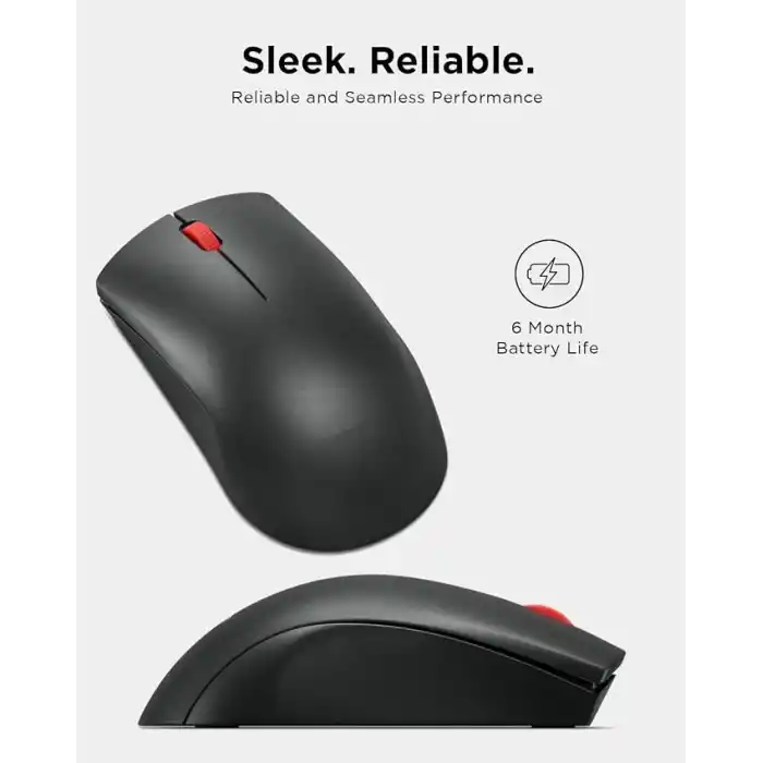 Lenovo Kablosuz Fare (WL150) - 2.4G Nano USB-A Çok Yönlü Ergonomik Fare - 3 Milyon Tıklama, 1.000 DPI - Taşınabilir Kompakt Kablosuz Tasarım - Bilgisayar ve Dizüstü Bilgisayar Aksesuarları
