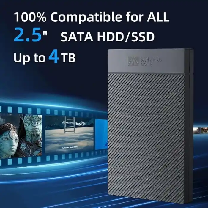 SAN ZANG MASTER 2,5 inç SSD Muhafaza USBden USB-cye Siyah