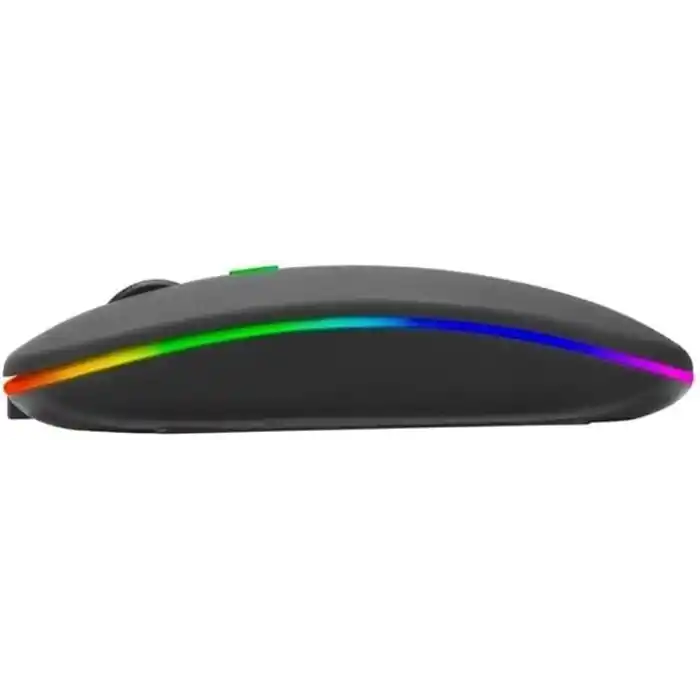 BLUEFORCE 2, 4Ghz Bluetooth Wireless Kablosuz Sessiz Mouse Siyah Işıklı