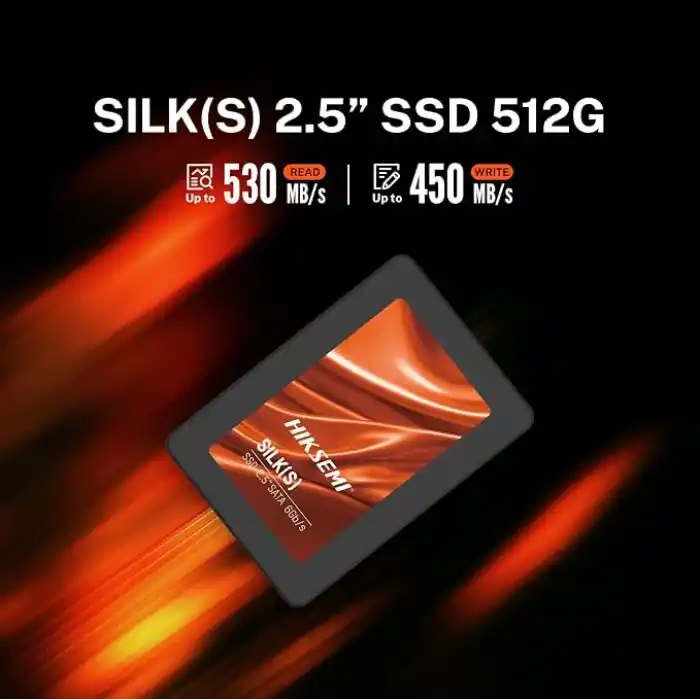 Hiksemi SILK(S) 512GB 2.5 SATA 3.0 SSD 530MB/s Okuma 450MB/s Yazma
