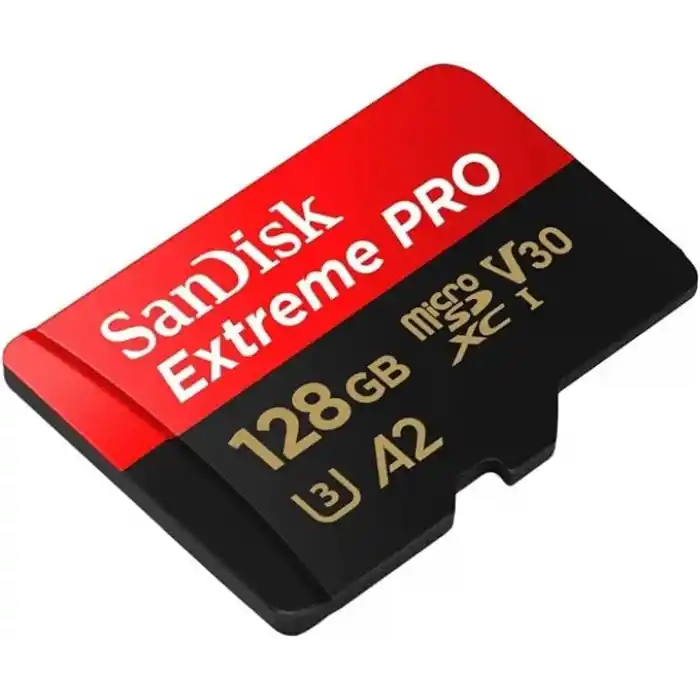 SanDisk Extreme Pro 128 GB microSDXC Hafıza Kartı SDSQXCY-128G-GN6MA, 170 MB/sne kadar