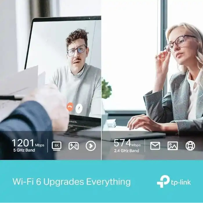 TP-Link WiFi Stick 6 güçlü AX1800Mbps, Archer TX20U, WLAN USB adaptörü, WLAN dongle, USB 3.0 Dual-Band, 2.4G/5GHz, MU-MIMO, WPA3, Windows 11/10 ile uyumlu