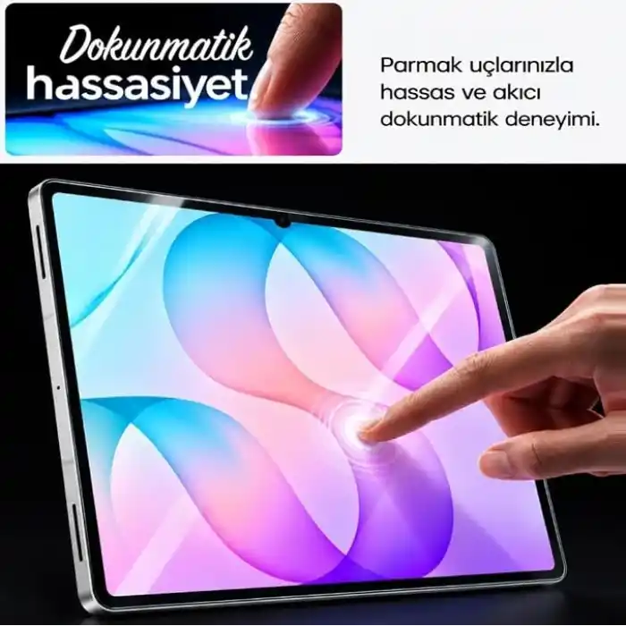 Engo Samsung Galaxy Tab S12 Plus İle Uyumlu Ekran Koruyucu 12.6 İnç SM-X840 Kırılmaz Esnek Nano Cam, Çizilmeye Ve Darbeye Dayanıklı Koruma, HD Şeffaf