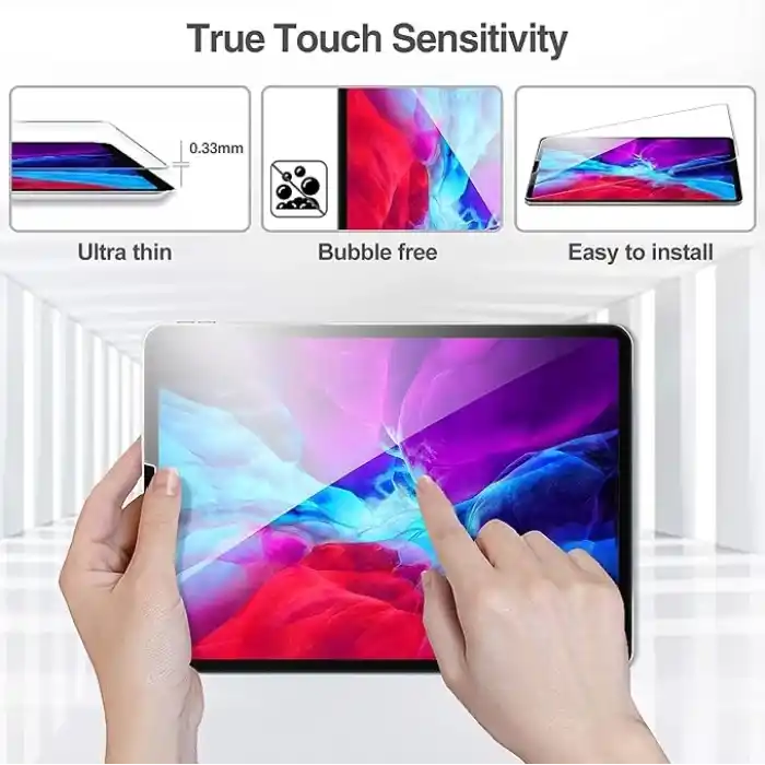 Coverzone Samsung Galaxy Tab S10 FE Plus 13 inç için temperli cam 1 adet ekran koruyucu Film Guard Galaxy Tab S10 FE Plus ile uyumlu 13 inç Cam