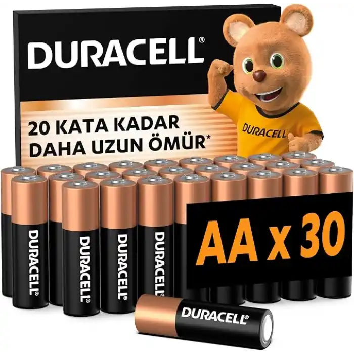 Duracell BASIC AA Alkalin Kalem Pil (30lu Paket)