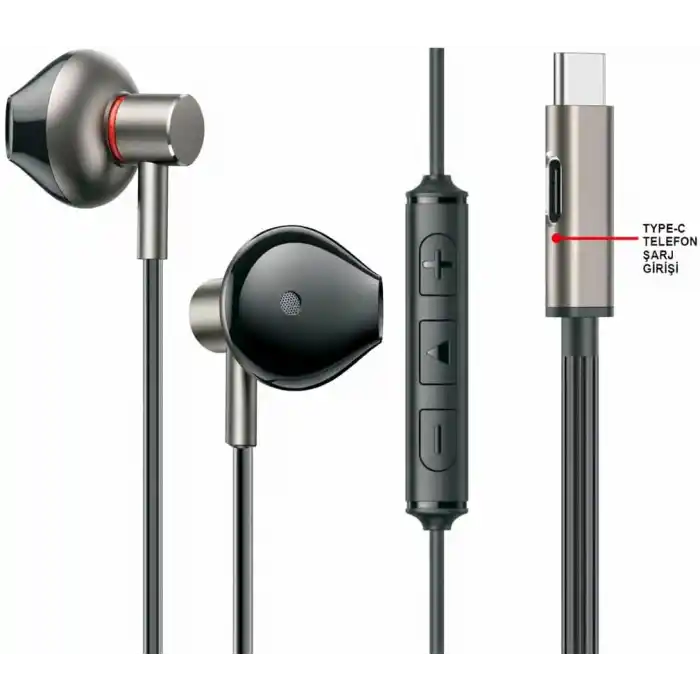 MBL255 Type-C Oyun Destekli Şarj Girişli Mıknatıslı Stereo Tak Çalıştır Yüksek Ses Pubg Kulaklık