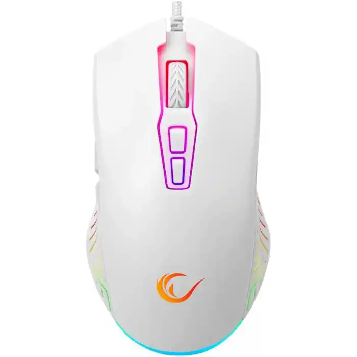 Rampage SMX-G68 SPEAR Full RGB 7200DPI 7D Makrolu Gaming Oyuncu Mouse (Beyaz)