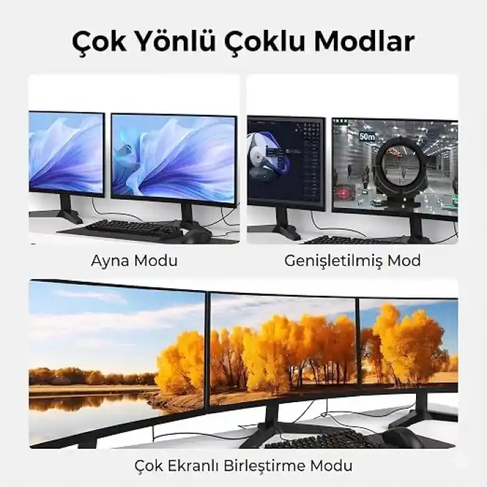 (3 metre) HDMI 2.1 Kablo 8K 60Hz 4K 120Hz 48Gbit/s Yüksek Hızlı, HDMI Kablo TV/PS5/PS4/ Xbox Series X/Monitör ile uyumlu