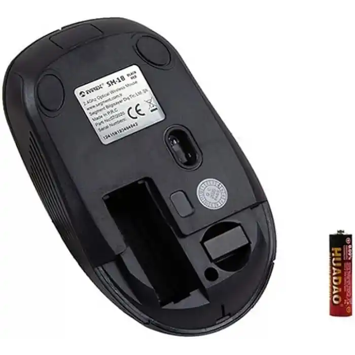 Everest SM-18 Usb Siyah/Kırmızı 2.4Ghz Optik Kablosuz Mouse
