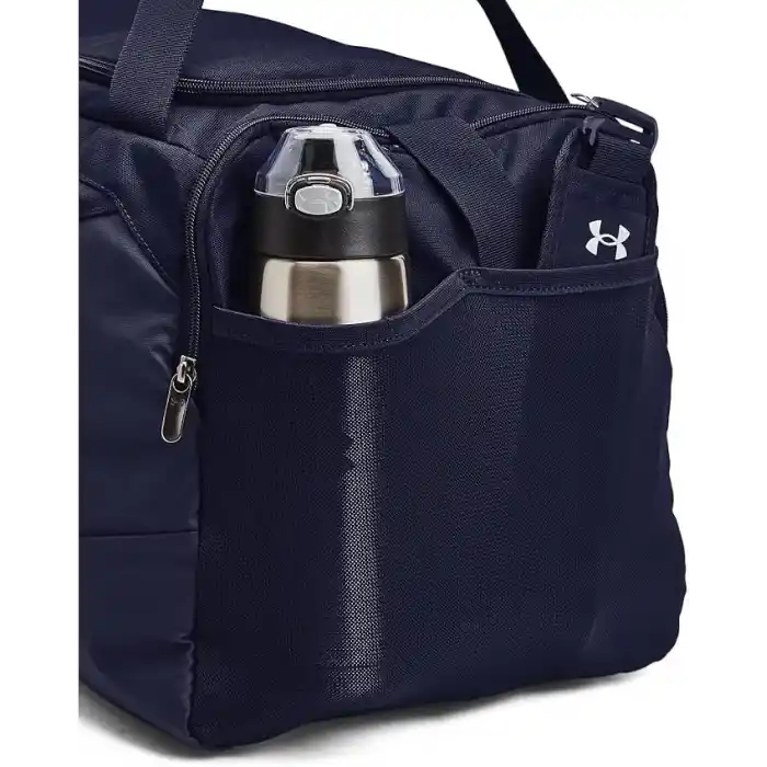 Under Armour UA Undeniable 5.0 Duffle SM Unisex Yetişkin Spor Çanta Midnight Navy / Midnight Navy / Metallic Silver Tek Beden