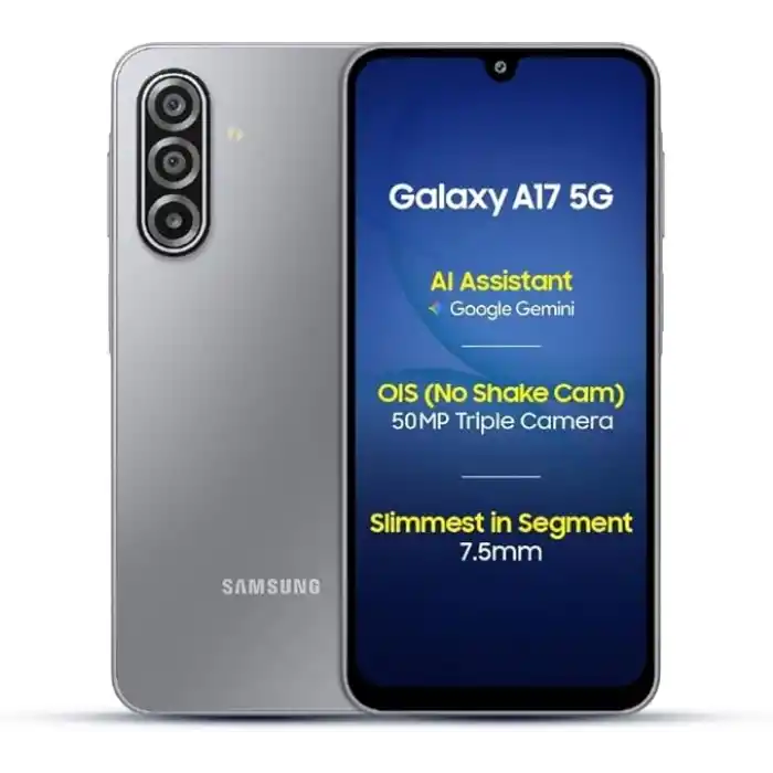 Samsung Galaxy A17 5G (6 GB RAM, 128 GB Depolama) | 50 MP Titreşimsiz Kamera | Süper AMOLED | Corning Gorilla Glass Victus | 7,5 mm Şık | Ai (Yapay Zeka) (Gri)