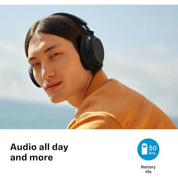 Sennheiser ACCENTUM Wireless, 50 Saat Batarya Süresi, Özelleştirilebilir Ses, Hibrit ANC, Net Görüşme Kalitesi, Kablosuz Kulak Üstü Bluetooth Kulaklık