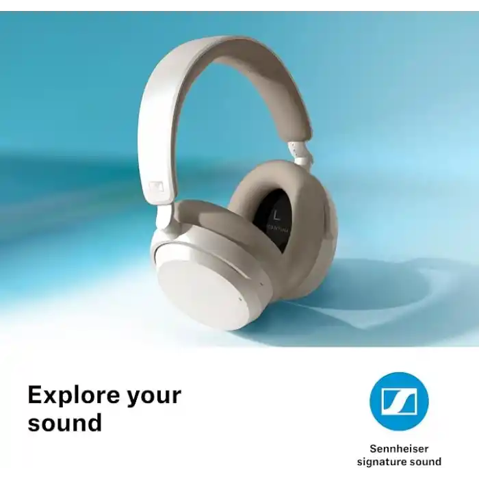 Sennheiser ACCENTUM Wireless, 50 Saat Batarya Süresi, Özelleştirilebilir Ses, Hibrit ANC, Net Görüşme Kalitesi, Kablosuz Kulak Üstü Bluetooth Kulaklık
