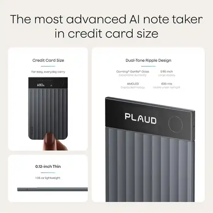 Plaud Note Pro AI Ses Kaydedici Toplantı Çağrıları için Yazıya Yazma ve