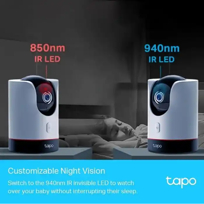 Tapo C225, 2K QHD Wi-Fi Güvenlik Kamerası, Yapay Zeka Desteği, Hareket Tespit ve Takibi, 360°, Renkli Gece Görüşü, Çift Yönlü Sesli İletişim, Bulut/Yerel Depolama, Bebek Ağlaması Tespiti