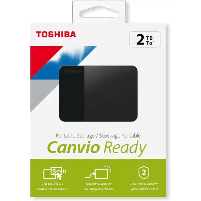 Canvio Ready 2.5 2TB Harici Taşınabilir Disk Siyah