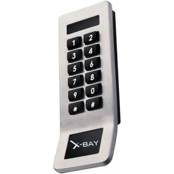 X-Bay Elektronik Kabin Kilidi XB-CL880, Şifreli ve Kartlı, Paslanmaz Çelik, Inox
