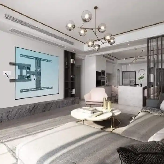 North Bayou NB P6 LCD LED 40–80 inch Uyumlu Ultra Ince Hareketli TUV Sertifikalı Tv Askı Aparatı