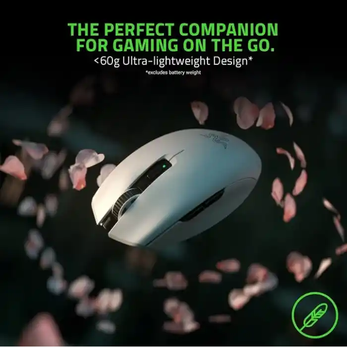 Razer Orochi V2-950 saate kadar pil ömrüne sahip mobil kablosuz oyun faresi (Ultra hafif tasarım, HyperSpeed Kablosuz ve Bluetooth, 2. Nesil Mekanik Fare Anahtarları) Beyaz
