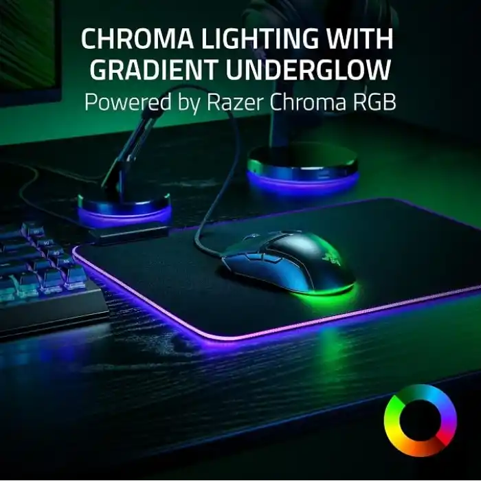 Razer Cobra - Chroma RGBye sahip hafif kablolu oyun faresi (tüy hafifliğinde 57g, 3-Nesil optik fare anahtarları, gövde altı aydınlatmalı Chroma aydınlatma, hassas sensör ayarları) Siyah