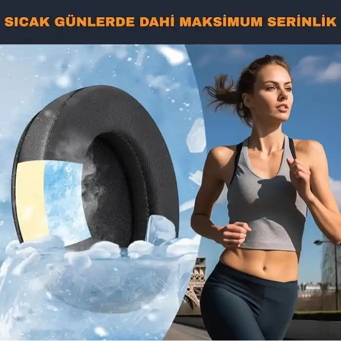 HyperX Cloud 3, Cloud 2, Cloud 1, Cloud Alpha, Flight, Stinger, Core Uyumlu Soğutucu Jel Kulaklık Pedi - İpeksi Serin Kumaş & Hafızalı Köpük (Memory Foam) Kulaklık Süngeri (Soğutucu Jel - Kumaş)