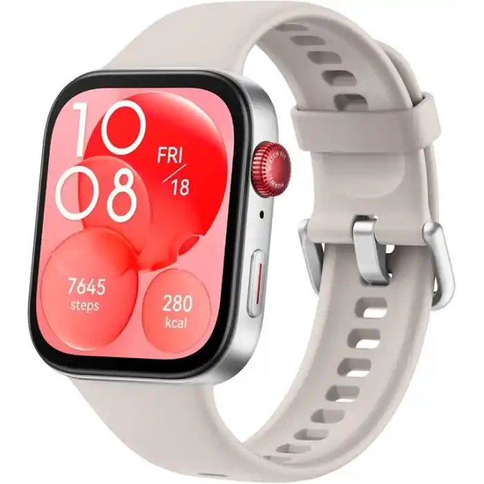 HUAWEI WATCH FIT 3 Akıllı Saat, iOS ve Android ile uyumlu, 1.82 inç AMOLED Ekran, Ultra İnce Tasarım, Kapsamlı Sağlık Takibi, Kapsamlı Sağlık Yönetimi, 10 Güne Kadar Pil Ömrü, Beyaz