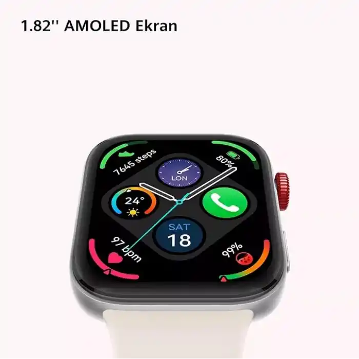 HUAWEI WATCH FIT 3 Akıllı Saat, iOS ve Android ile uyumlu, 1.82 inç AMOLED Ekran, Ultra İnce Tasarım, Kapsamlı Sağlık Takibi, Kapsamlı Sağlık Yönetimi, 10 Güne Kadar Pil Ömrü, Beyaz