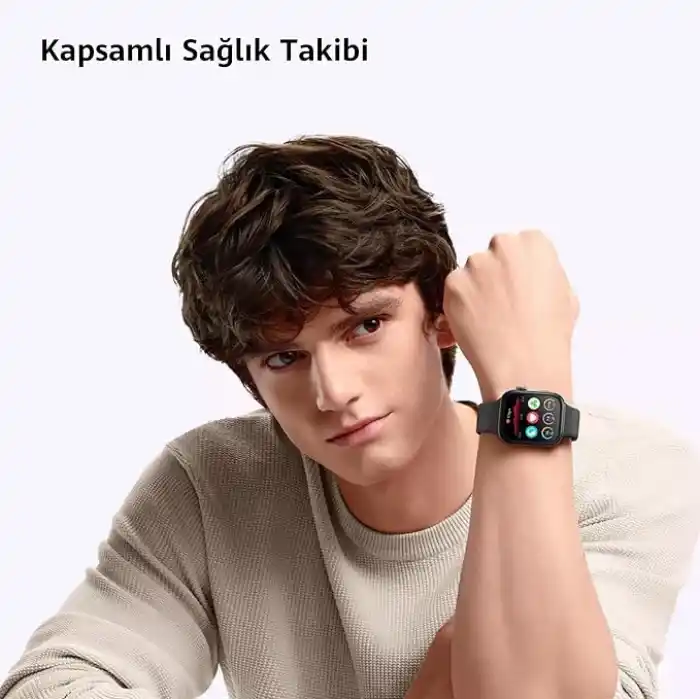 HUAWEI WATCH FIT 3 Akıllı Saat, iOS ve Android ile uyumlu, 1.82 inç AMOLED Ekran, Ultra İnce Tasarım, Kapsamlı Sağlık Takibi, Kapsamlı Sağlık Yönetimi, 10 Güne Kadar Pil Ömrü, Beyaz