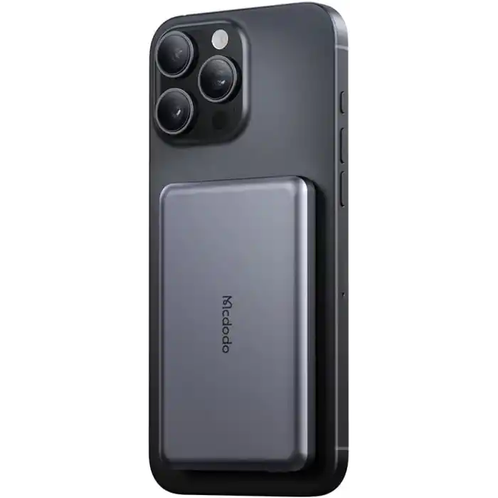 Mcdodo MC-4641 20W 5000mAh Metal Ultra İnce Kablosuz Powerbank Siyah