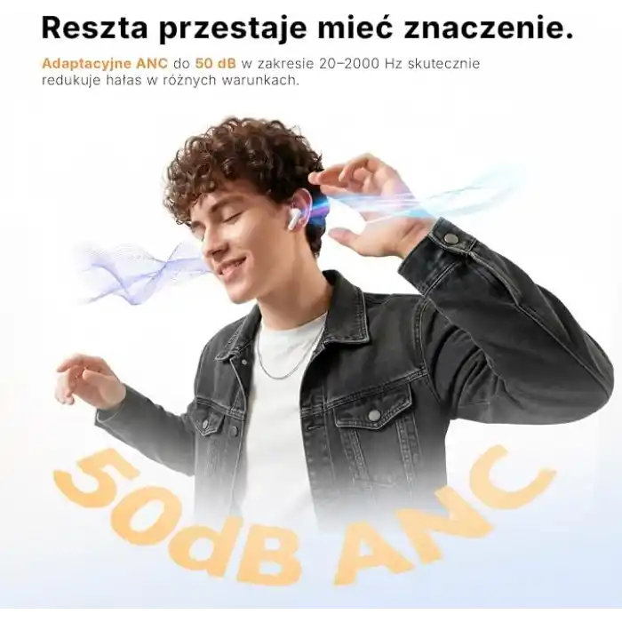T13 Pro Bluetooth Kulaklık 6.0-50 dB Anc 4 Mics. ENC IPX4-0.045 sn. (Beyaz)
