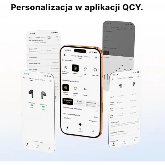 T13 Pro Bluetooth Kulaklık 6.0-50 dB Anc 4 Mics. ENC IPX4-0.045 sn. (Beyaz)