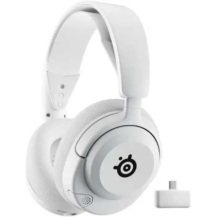 SteelSeries Arctis Nova 5 Wireless ve Bluetooth Kablosuz Oyuncu Kulaklığı Beyaz