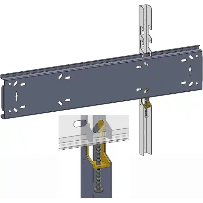 TvtechPlus Televizyon Duvar Askı Aparatı, 40-85 inç (102-216cm) VESA 400x400-600x400-600x500-700x500 max 50kg/110LBS-Kilitli Sistem-Sarsılmaz-Depreme karşı-Çocuk kilitli - Kavisli/Curved