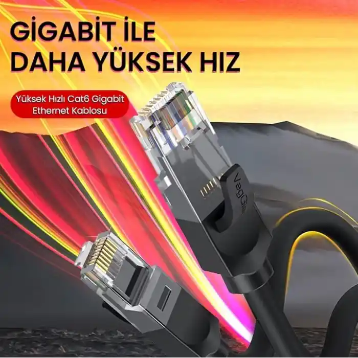 VegGieg CAT6 1000Mbps Gigabit UTP Ethernet Kablosu 5 Metre