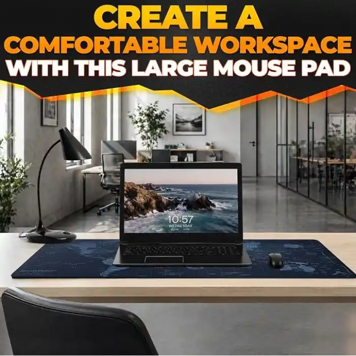 World XXL Profesyonel Ekstra Büyük Mouse Pad ve Bilgisayar Oyunu Mouse Mat Oyun Klavyesi Kaymaz Mouse Padler Masa için 89,9 cm x 39,9 cm Ev Ofis Masa Pedi Klavye ve Oyun Pedi için Fare Altlığı