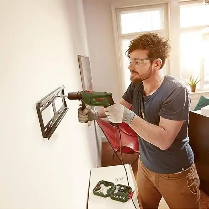 Bosch Darbeli Matkap EasyImpact 600, 600 W, Takım Çantası Dahil, Elektronik Hız Kontrolü, Ergonomik, 1.7 Kg, Yeşil