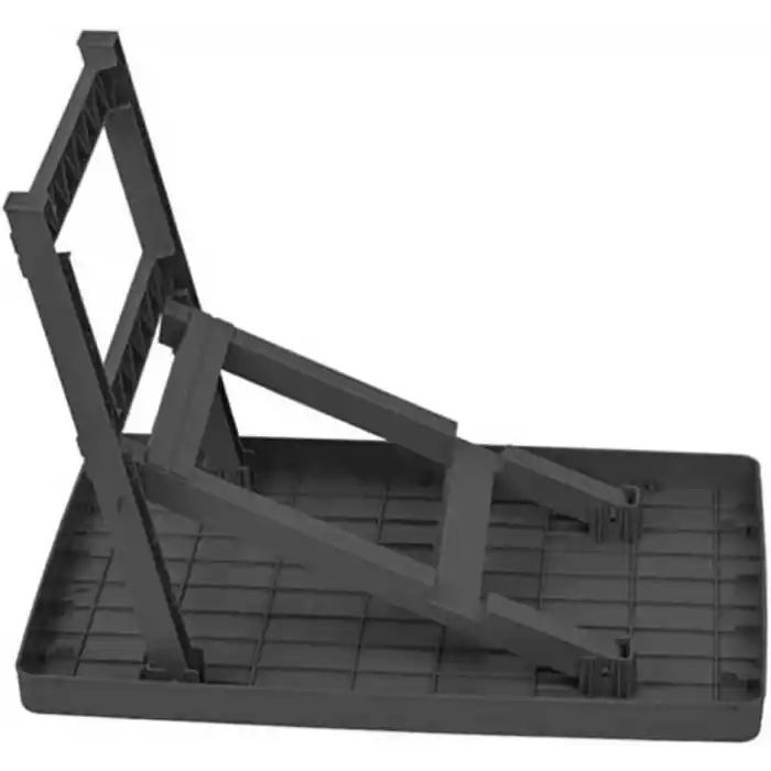 Coverest Katlanabilir Portatif Masa, PP Plastik, 50x70 cm, Piknik Masası, Kamp Masası, Minimal ve Hafif Tasarım, Balkon ve Bahçe için (ANTRASİT, 50 X 70 CM)