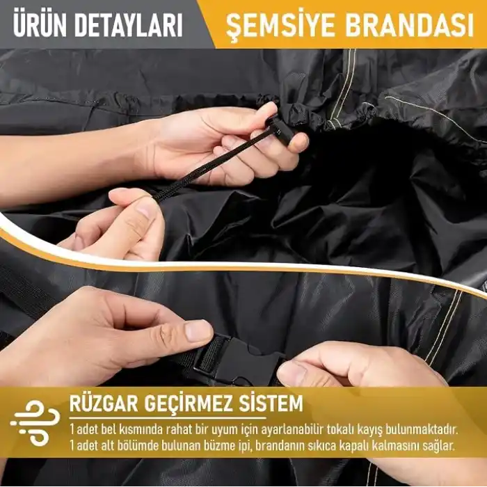 Haegs Bahçe Şemsiye Kılıfı, Veranda Parasol Konsol Şemsiyesi Brandası, Koruma Örtüsü, Su Geçirmez, Hava Koşullarına Dayanıklı Bahçe Gölgelik Güneşlik Örtüsü (240-57/57 cm) Siyah