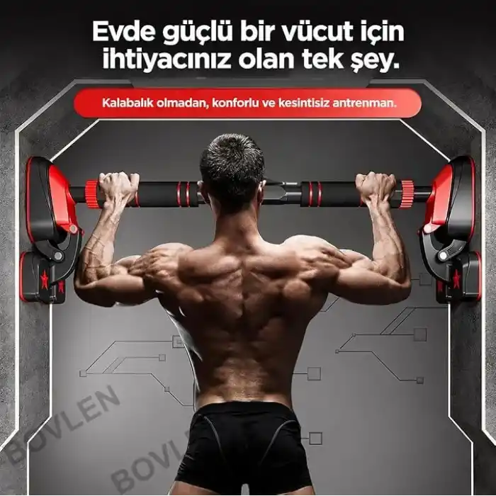 Vidasız 3POD Barfiks Aleti Montaj Ultra Güçlü, 92-120 Cm Arası - Ayarlanabilir Barfiks Demiri, Kapı Barı ve Çekme Barı,Çelik Yapı, Barfiks Çubuğu, Üst Vücut Egzersizi, Fitness,Barfix, Barfiks Barı