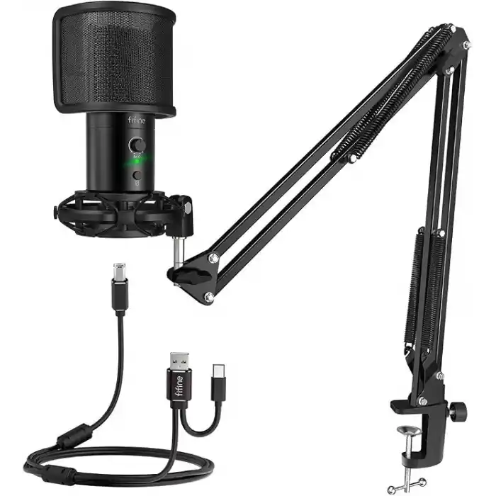 Fifine T683 USB Condenser Mikrofon Kayıt Seti