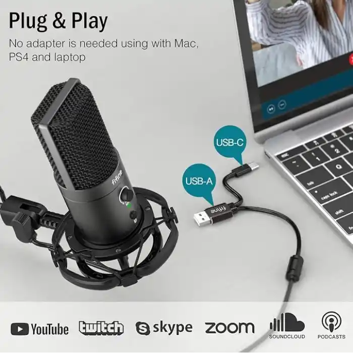 Fifine T683 USB Condenser Mikrofon Kayıt Seti